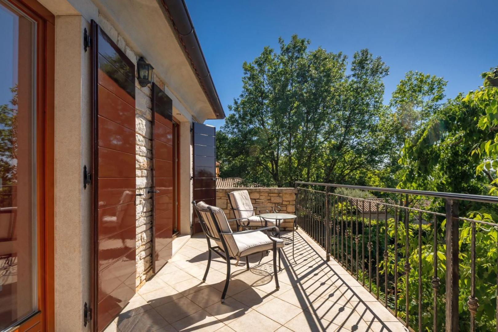 Rustic Villa Cehici With Pool In Sveti Lovrec Jehnici Bagian luar foto
